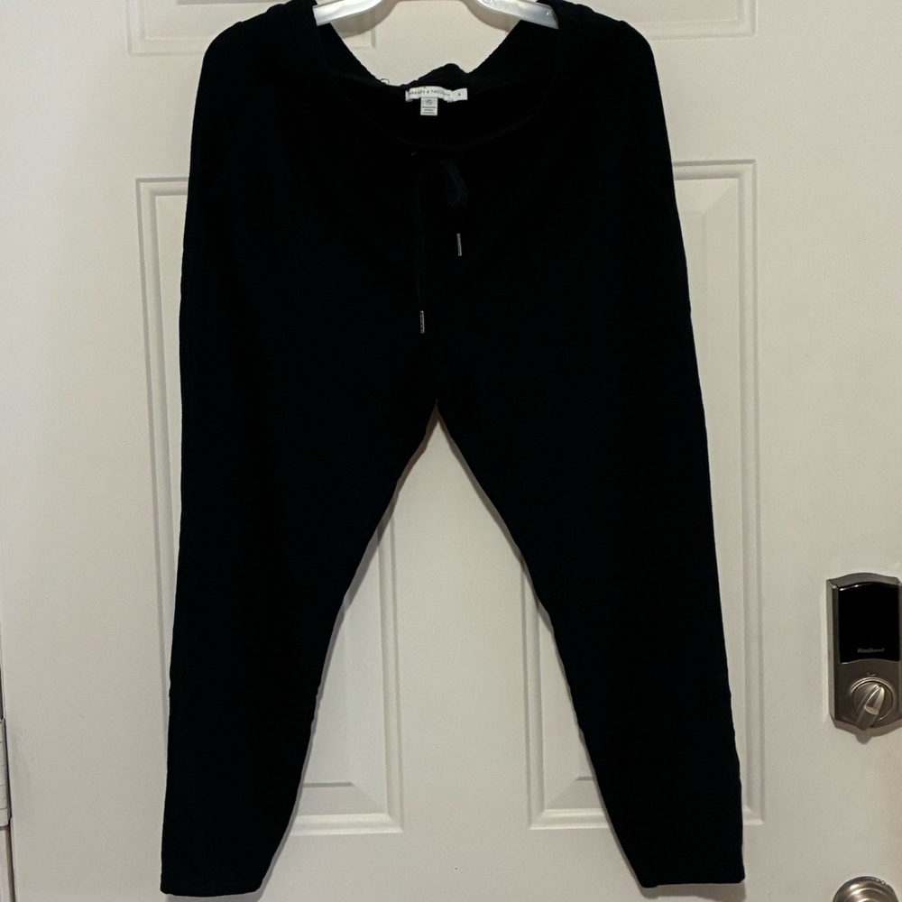 Threads 4 Thought Women's Black Cropped Drawstring Joggers
